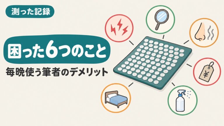 シャクティマットのデメリット|毎晩使う筆者に起きた4つのこと